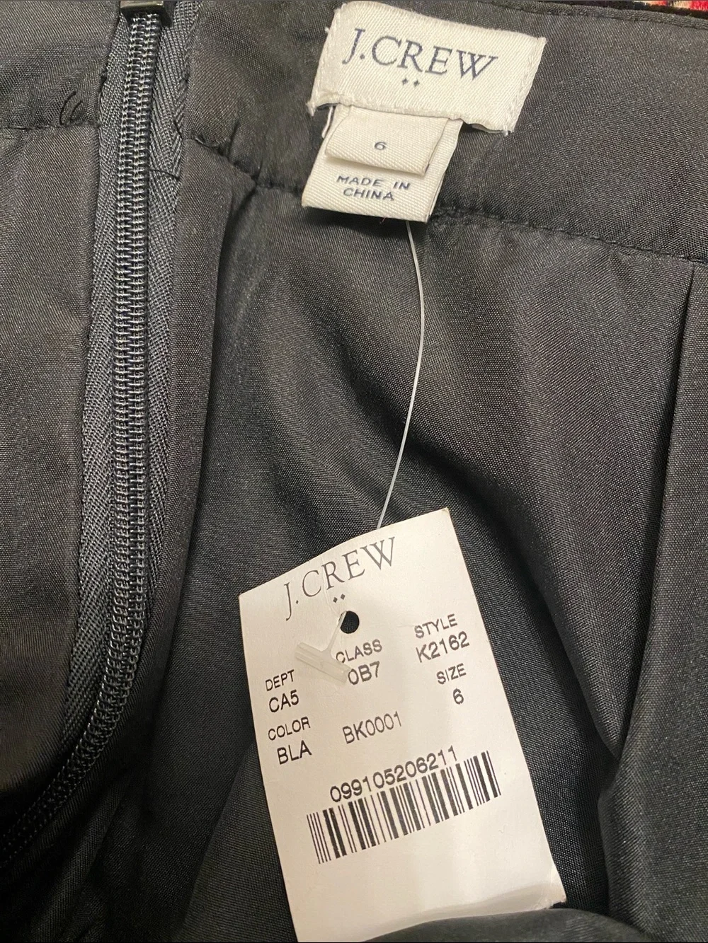 J. Crew velvet black